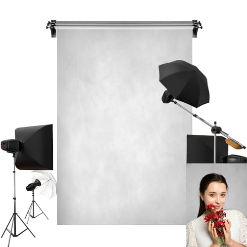 Amazon | Kate 1.5x2.2m 背景布 グレー シルバーグレイ 写真スタジオ